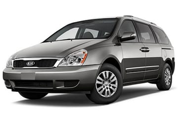 Photo of gray minivan
